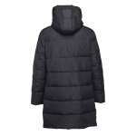Parkas doudounes publicitaires unisexes en polyester THC Brussels couleur noir