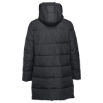 Parkas doudounes publicitaires unisexes en polyester THC Brussels couleur noir deuxième vue