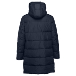 Parkas doudounes publicitaires unisexes en polyester THC Brussels couleur bleu marine deuxième vue