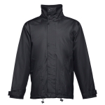 Manteau doudoune imperméable personnalisé en polyester THC Liubliana couleur noir