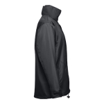 Manteau doudoune imperméable personnalisé en polyester THC Liubliana couleur noir troisième vue