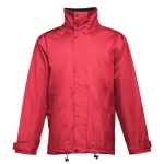 Manteau doudoune imperméable personnalisé en polyester THC Liubliana couleur rouge
