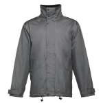 Manteau doudoune imperméable personnalisé en polyester THC Liubliana couleur gris