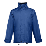 Manteau doudoune imperméable personnalisé en polyester THC Liubliana couleur bleu roi première vue