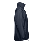 Manteau doudoune imperméable personnalisé en polyester THC Liubliana couleur bleu marine troisième vue