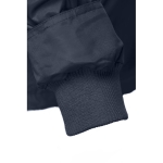 Manteau doudoune imperméable personnalisé en polyester THC Liubliana couleur bleu marine cinquième vue