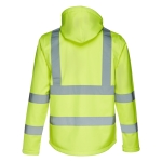 Veste de visibilité à capuche en polyester 320 g/m² THC Zagreb Work couleur jaune fluorescent