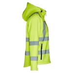 Veste de visibilité à capuche en polyester 320 g/m² THC Zagreb Work couleur jaune fluorescent