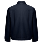 Vestes de travail avec logo en coton 240 g/m² THC Bratislava couleur bleu marine deuxième vue