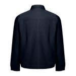 Vestes de travail avec logo en coton 240 g/m² THC Bratislava couleur bleu marine