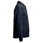 Vestes de travail avec logo en coton 240 g/m² THC Bratislava couleur bleu marine troisième vue