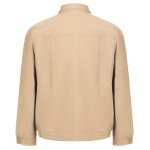 Vestes de travail avec logo en coton 240 g/m² THC Bratislava couleur marron clair deuxième vue