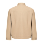 Vestes de travail avec logo en coton 240 g/m² THC Bratislava couleur marron clair