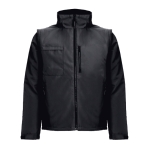 Veste de travail convertible en gilet en polyester 170 g/m² THC Astana couleur noir