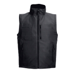Veste de travail convertible en gilet en polyester 170 g/m² THC Astana couleur noir