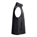 Veste de travail convertible en gilet en polyester 170 g/m² THC Astana couleur noir