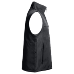 Veste de travail convertible en gilet en polyester 170 g/m² THC Astana couleur noir sixième vue