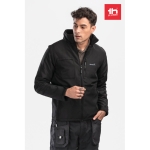 Veste de travail convertible en gilet en polyester 170 g/m² THC Astana couleur noir vue image ambiance