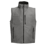 Veste de travail convertible en gilet en polyester 170 g/m² THC Astana couleur gris quatrième vue