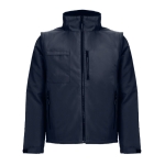 Veste de travail convertible en gilet en polyester 170 g/m² THC Astana couleur bleu marine