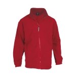 Vestes en polaire plusieurs coloris 280 g/m² MKT Hizon couleur rouge première vue