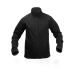 Vestes d'entreprise en softshell et élasthanne 300 g/m² MKT Molter couleur noir première vue