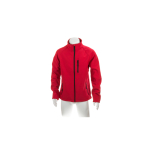 Vestes d'entreprise en softshell et élasthanne 300 g/m² MKT Molter couleur rouge troisième vue