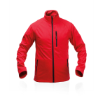 Vestes d'entreprise en softshell et élasthanne 300 g/m² MKT Molter couleur rouge première vue