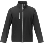 Vestes softshell d'entreprise en polyester 250 g/m² Elevate Essentials couleur noir deuxième vue frontale