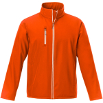 Vestes softshell d'entreprise en polyester 250 g/m² Elevate Essentials couleur orange deuxième vue frontale