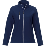 Veste softshell pour femme en polyester 250 g/m² Elevate Essentials couleur bleu marine deuxième vue frontale