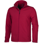 Vestes softshell d'entreprise en polyester 270 g/m² Elevate Life couleur rouge