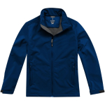 Vestes softshell d'entreprise en polyester 270 g/m² Elevate Life couleur bleu marine