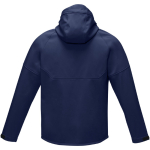 Vestes softshell personnalisées en RPET 280 g/m² Elevate NXT couleur bleu marine deuxième vue arrière