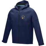 Vestes softshell personnalisées en RPET 280 g/m² Elevate NXT couleur bleu marine