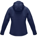 Veste imperméable recyclée pour femmes en RPET 280 g/m² Elevate NXT couleur bleu marine deuxième vue arrière