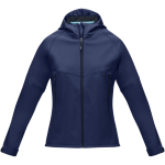 Veste imperméable recyclée pour femmes en RPET 280 g/m² Elevate NXT couleur bleu marine deuxième vue frontale