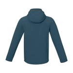 Veste softshell imperméable en polyester 300 g/m² Elevate Life couleur cyan deuxième vue arrière