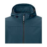 Veste softshell imperméable en polyester 300 g/m² Elevate Life couleur cyan vue détail 1