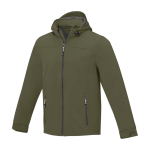 Veste softshell imperméable en polyester 300 g/m² Elevate Life couleur vert olive