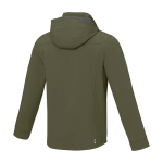 Veste softshell imperméable en polyester 300 g/m² Elevate Life couleur vert olive troisième vue arrière