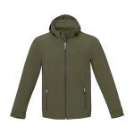 Veste softshell imperméable en polyester 300 g/m² Elevate Life couleur vert olive deuxième vue frontale