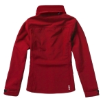 Veste softshell à capuche femmes en polyester 300 g/m² Elevate Life couleur rouge