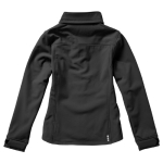 Veste softshell à capuche femmes en polyester 300 g/m² Elevate Life couleur gris foncé