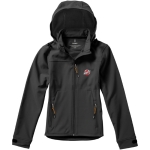 Veste softshell à capuche femmes en polyester 300 g/m² Elevate Life vue impression sérigraphique