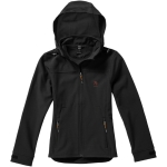 Veste softshell à capuche femmes en polyester 300 g/m² Elevate Life vue impression sérigraphique