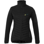 Vestes personnalisées bicolores femmes en polyester 380T Elevate Life couleur noir