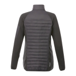 Vestes personnalisées bicolores femmes en polyester 380T Elevate Life couleur gris foncé