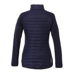Vestes personnalisées bicolores femmes en polyester 380T Elevate Life couleur bleu marine