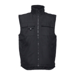Gilets Oxford personnalisés en polyester 170 g/m² THC Stockholm couleur noir